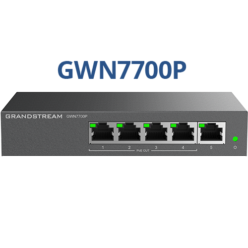 GWN7700P 5 Ports Unmanaged Gigabit Switch w 4 PoE Ports